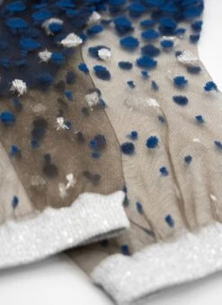 Chaussettes Transparentes à Pois NakaMeguro Denim -Le Bar à Chaussettes 1CHNAKDE 6