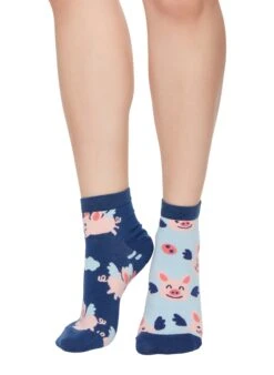 Socquettes Cochons Ailés -Le Bar à Chaussettes 2 14c72ce8 fd4e 424e a2fb fbbc654dec45