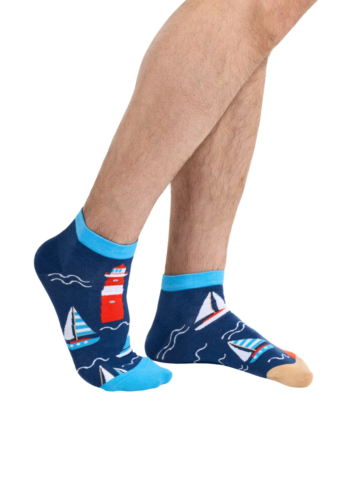 Socquettes Phare Et Bateaux à Voile 3 Socquettes Phare Et Bateaux à Voile – Image 3