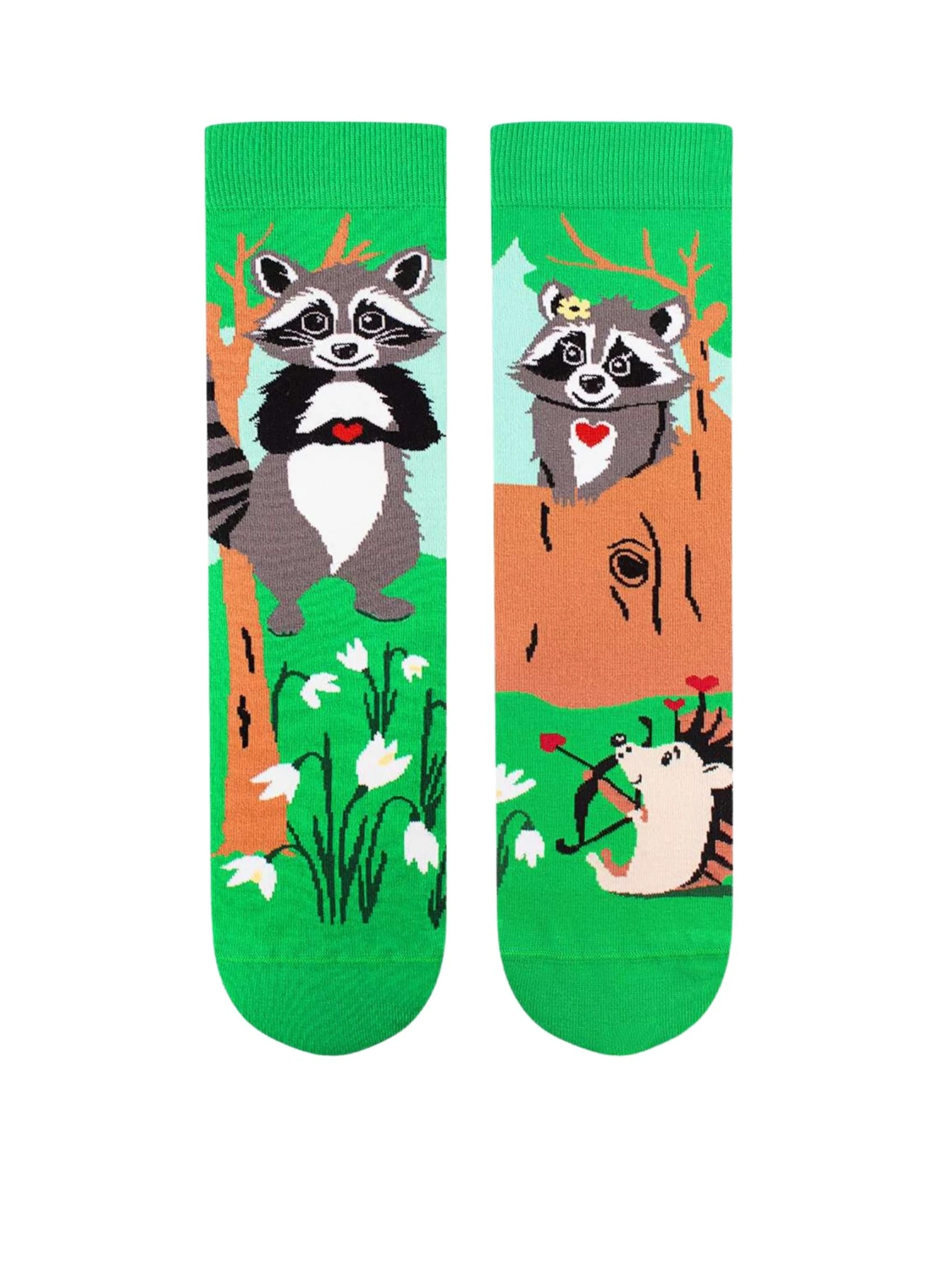 Chaussettes Arty Ratons Laveurs Amoureux 2 Chaussettes Arty Ratons Laveurs Amoureux – Image 2