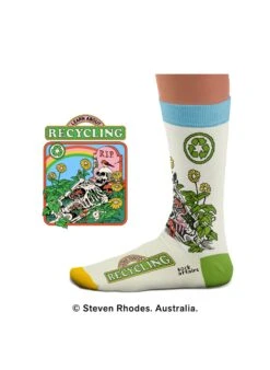 Chaussettes Learn About Recycling, Steven Rhodes -Le Bar à Chaussettes 4 40cbb1a2 4dc3 4e18 9a7e d58937ef63af