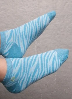 Socquettes à Paillettes Zèbre - Bleu -Le Bar à Chaussettes 5 08210f18 e504 4b99 a2c5 538a2547a131