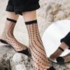 Chaussettes Transparentes à Pois Crescent Dunes Black -Le Bar à Chaussettes 5 79da5b2a ae94 489d a748 4ffa563c1003