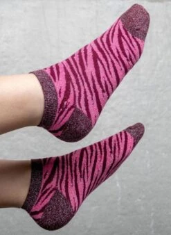 Socquettes à Paillettes Zèbre - Rose -Le Bar à Chaussettes 5 d3b5fe53 5bd1 4916 9db7 8e3d3a00311e