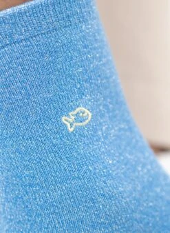 Chaussettes à Paillettes Unies - Bleu Clair -Le Bar à Chaussettes 5 d444a1ec 6175 4189 8854 9a9cbcf4b753