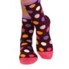 Chaussettes En Bambou à Pois - Bordeaux