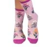 Chaussettes Coton Bio Fleurs & Herbes - Roses