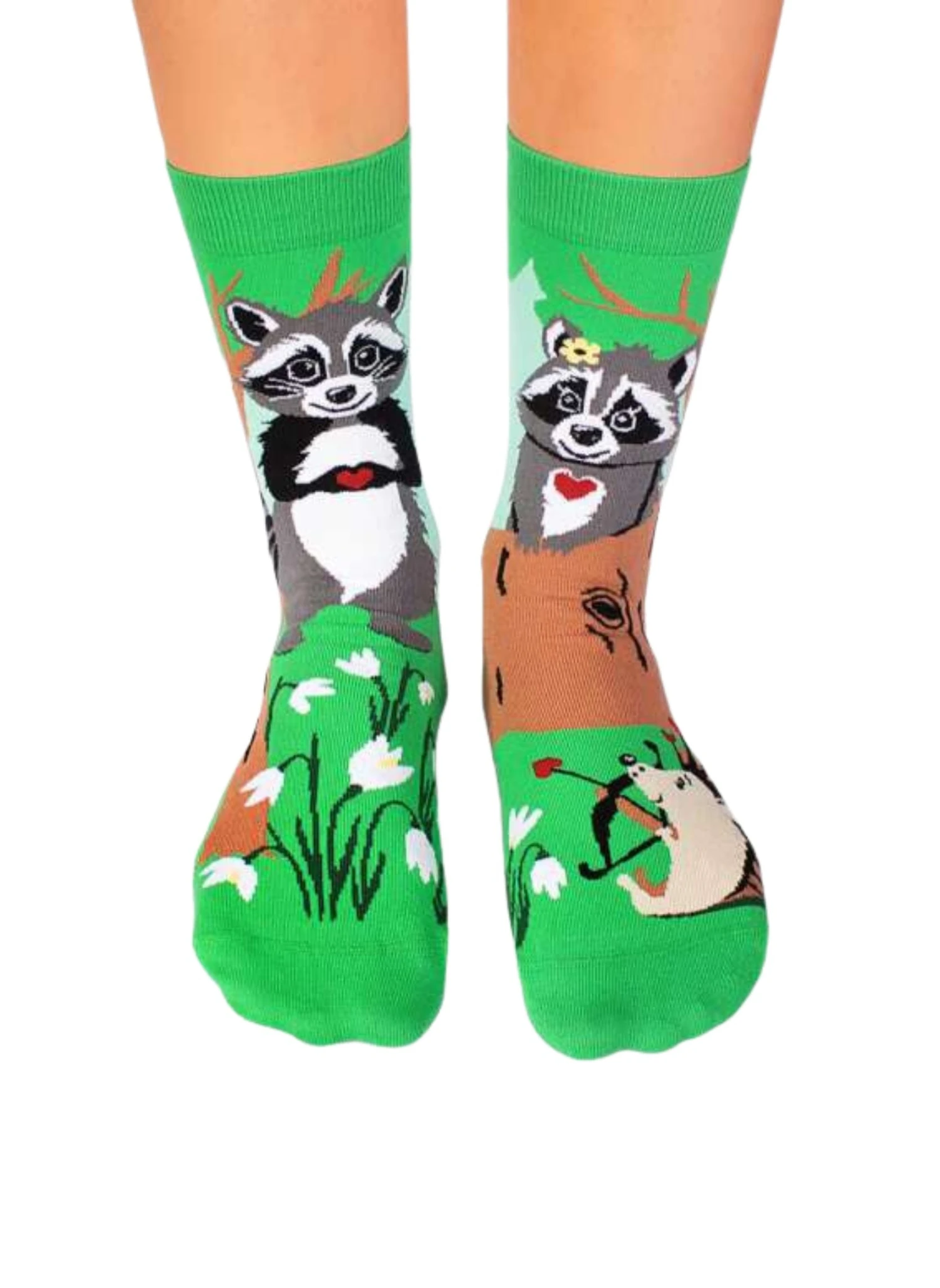 Chaussettes Arty Ratons Laveurs Amoureux 1 Chaussettes Arty Ratons Laveurs Amoureux