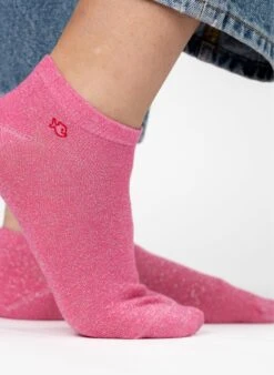 Socquettes à Paillettes Unies - Rose -Le Bar à Chaussettes 6 3e8601c9 2700 46f8 8414 d5284ef087ae