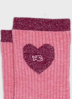 Chaussettes Cœur Pailleté - Rose Clair & Rose -Le Bar à Chaussettes 6 3ed389c4 4a1b 4926 9058 e657320ad7df