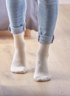 Chaussettes à Paillettes Unies - Beige -Le Bar à Chaussettes CP02 Beige VBF3