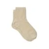 Chaussettes à Paillettes Unies - Beige
