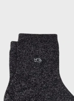 Chaussettes à Paillettes Unies - Noir -Le Bar à Chaussettes CP04 V 2