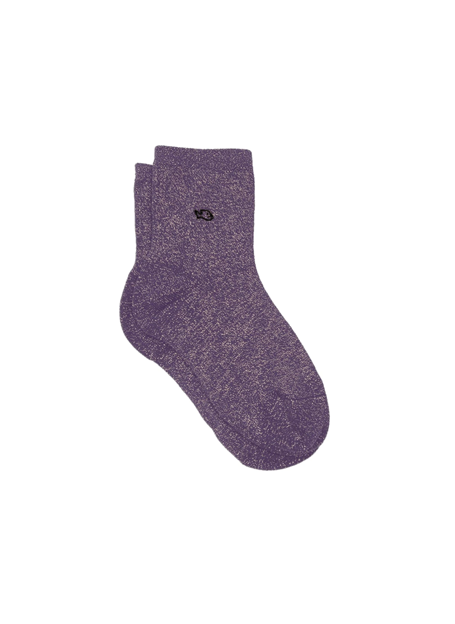 Chaussettes à Paillettes Unies - Violet 1 Chaussettes à Paillettes Unies - Violet