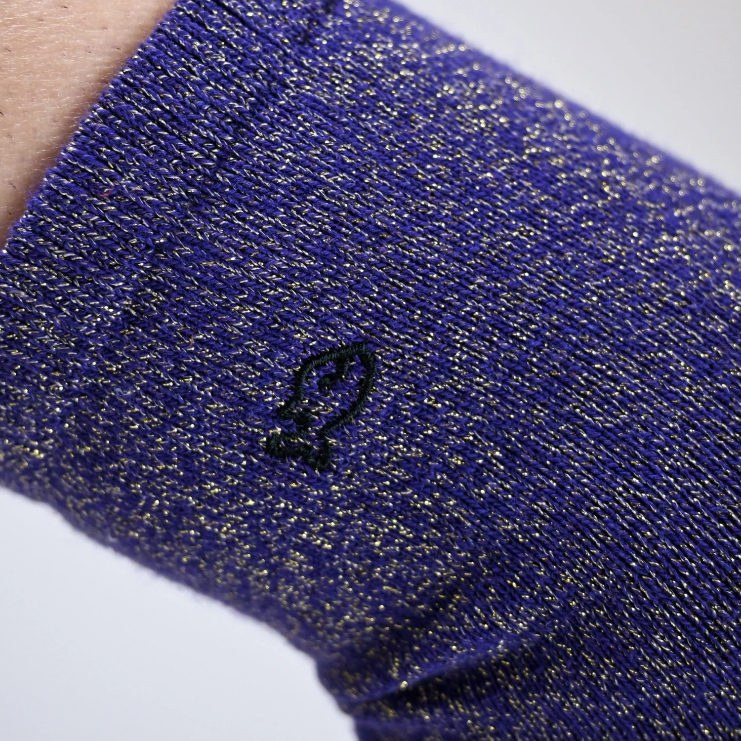 Chaussettes à Paillettes Unies - Violet 5 Chaussettes à Paillettes Unies - Violet – Image 5