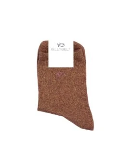 Chaussettes à Paillettes Unies - Cuivre -Le Bar à Chaussettes CP13 Cuivre VBF1