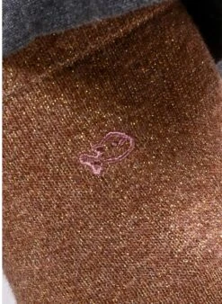 Chaussettes à Paillettes Unies - Cuivre -Le Bar à Chaussettes CP13 Cuivre VBF3