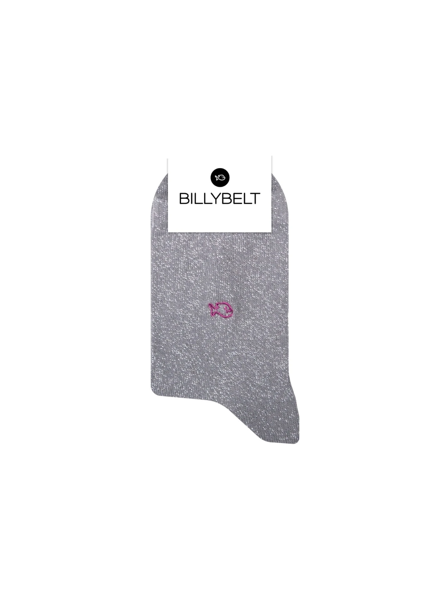 Chaussettes à Paillettes Unies - Gris 4 Chaussettes à Paillettes Unies - Gris – Image 4
