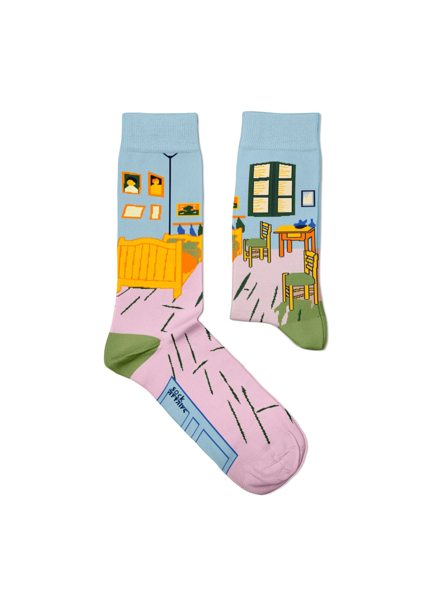 Chaussettes La Chambre, Van Gogh 1 Chaussettes La Chambre, Van Gogh