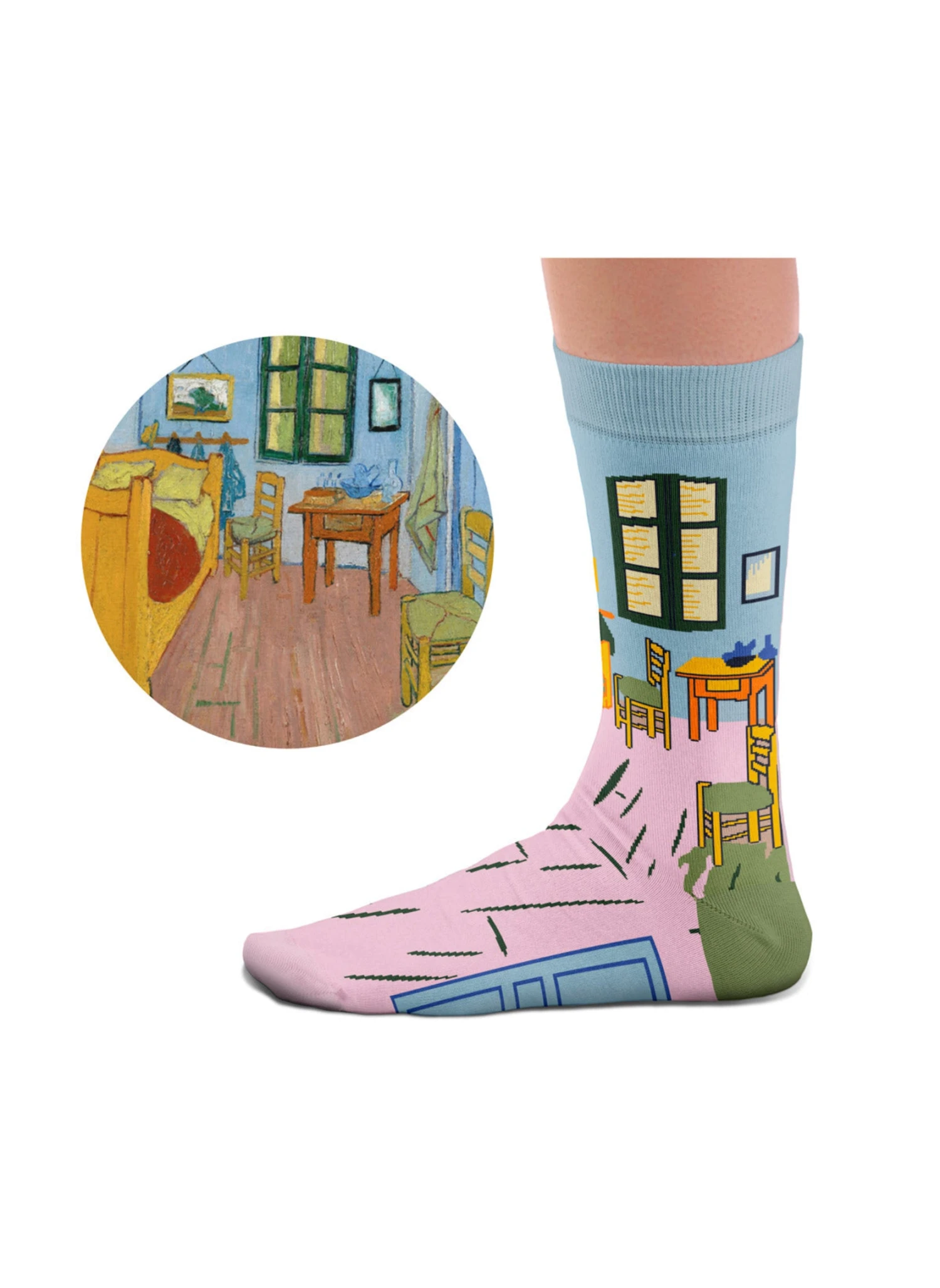 Chaussettes La Chambre, Van Gogh 3 Chaussettes La Chambre, Van Gogh – Image 3