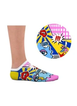 Socquettes Pop Art -Le Bar à Chaussettes CS Pop Art Low 2b