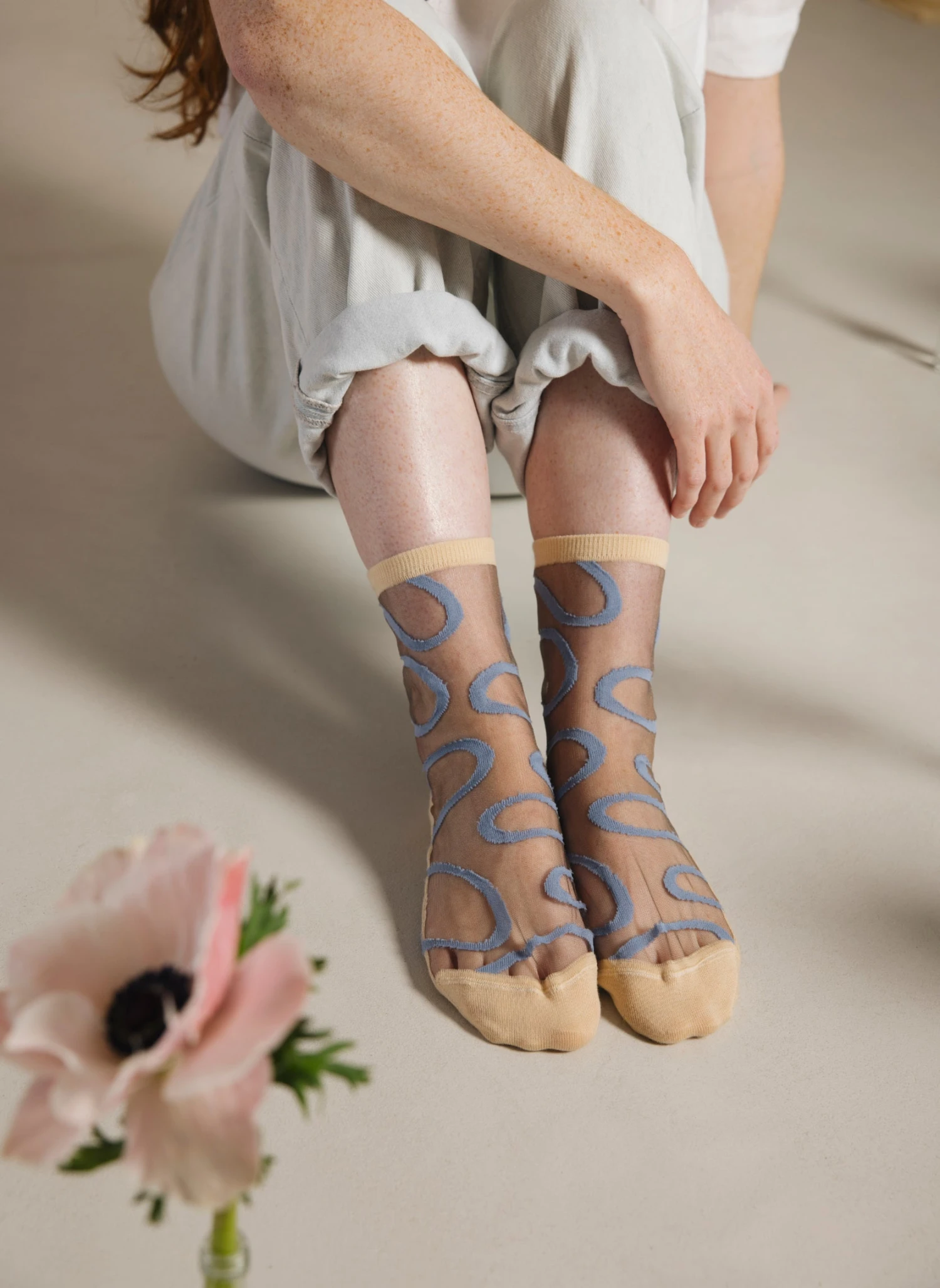 Chaussettes Transparentes Colorado River Blue 1 Chaussettes Transparentes Colorado River Blue