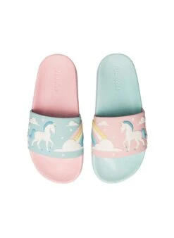 Claquettes Enfants Licornes & Arc-en-ciel -Le Bar à Chaussettes D K F SD 02 C PVC 2166 2VFB