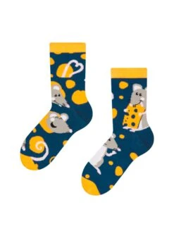 Chaussettes Enfants Souris Et Fromage