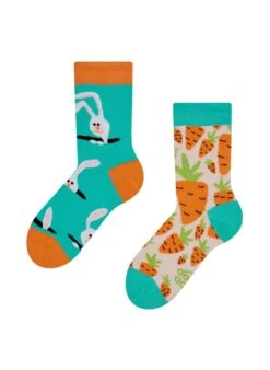 Chaussettes Enfants Lapins Et Carottes