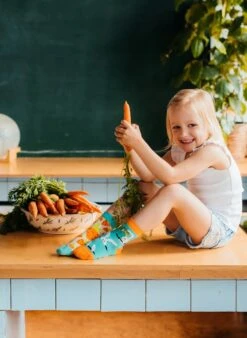 Chaussettes Enfants Lapins Et Carottes -Le Bar à Chaussettes D K SC RS C C OKT 034 VFB 3