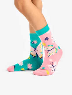 Chaussettes Enfants Papillons Doux -Le Bar à Chaussettes D K SC RS C C OKT 2213