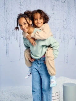 Chaussettes Chaudes Enfants Flocons De Neige Joyeux -Le Bar à Chaussettes D K SC WS C C 2029 06