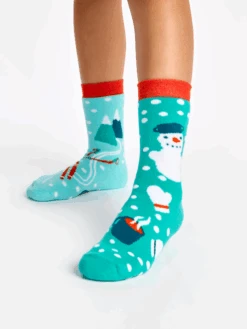 Chaussettes Chaudes Enfants Aventure Hivernale -Le Bar à Chaussettes D K SC WS C C 2034 02