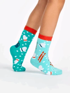 Chaussettes Chaudes Enfants Aventure Hivernale -Le Bar à Chaussettes D K SC WS C C 2034 03