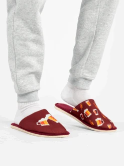Pantoufles Bière Dorée -Le Bar à Chaussettes D M F HS C 02 T 2164 05