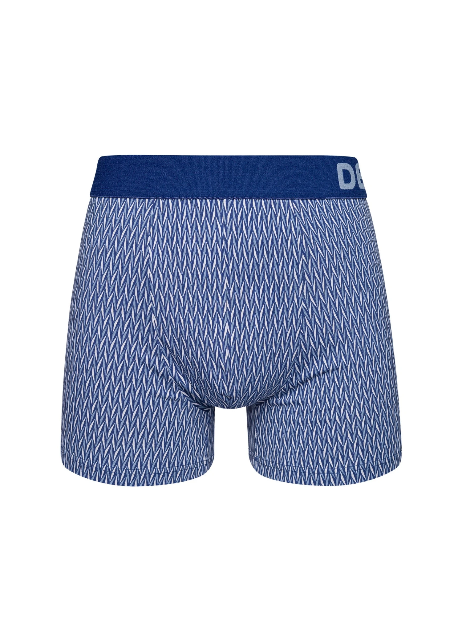 Boxer Homme Motif Jacquard Bleu & Gris 1 Boxer Homme Motif Jacquard Bleu & Gris