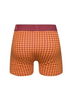 Boxer Homme Motif Jacquard Bordeaux & Jaune 7 Boxer Homme Motif Jacquard Bordeaux & Jaune -Le Bar à Chaussettes D M UN T B C 1990 02