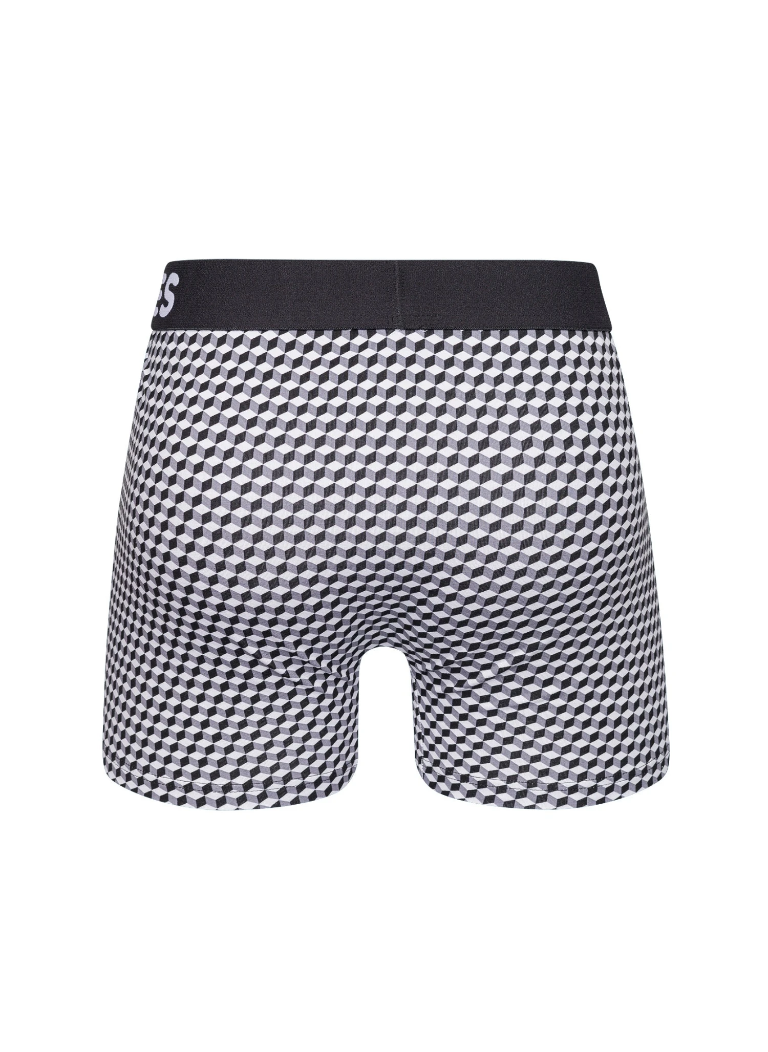 Boxer Homme Motif Jacquard Noir & Blanc 3 Boxer Homme Motif Jacquard Noir & Blanc – Image 3