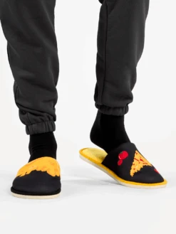 Pantoufles Pizza Au Fromage -Le Bar à Chaussettes D U F HS 02 C T 2001 10