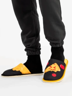 Pantoufles Pizza Au Fromage -Le Bar à Chaussettes D U F HS 02 C T 2001 11