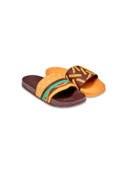 Claquettes Burger Frites