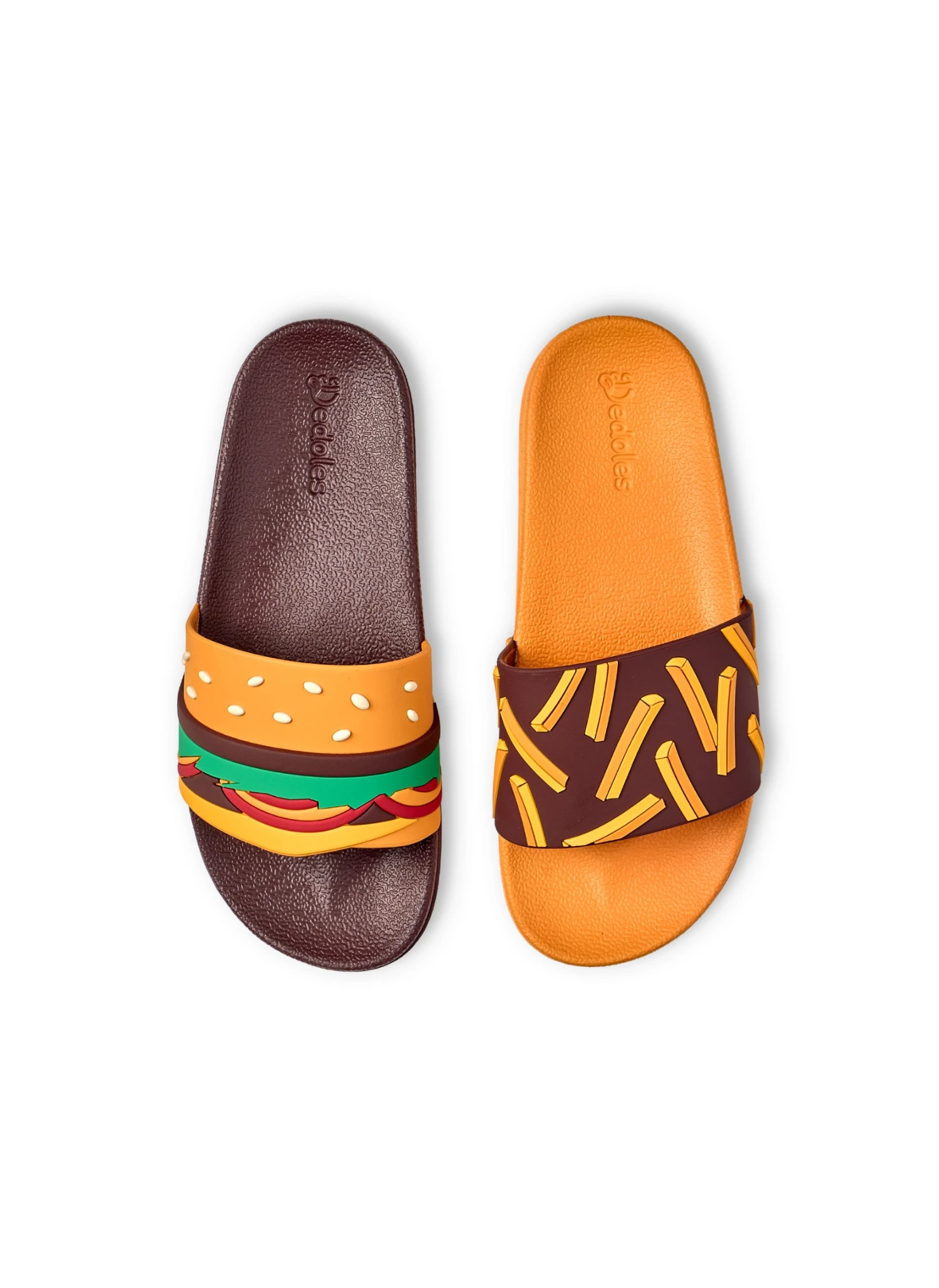 Claquettes Burger Frites 2 Claquettes Burger Frites – Image 2