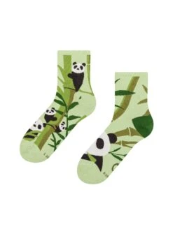 Chaussettes Courtes Panda Et Bambou