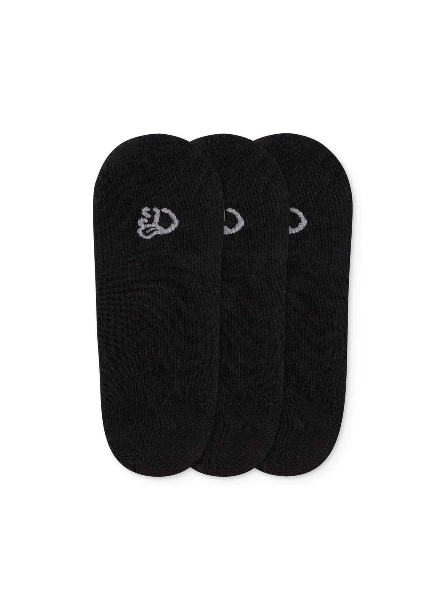 Lot De 3 Paires De Protège-Pieds Noires En Coton 3 Lot De 3 Paires De Protège-Pieds Noires En Coton – Image 3