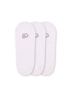 Lot De 3 Paires De Protège-Pieds Blanches En Coton -Le Bar à Chaussettes D U SC NSSP B C 1890 FB