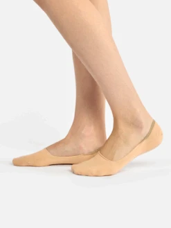 Lot De 3 Paires De Protège-Pieds Beiges En Coton -Le Bar à Chaussettes D U SC NSSP B C 2160 4