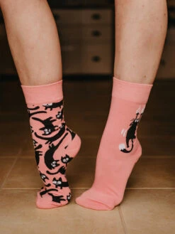 Chaussettes Chats Roses -Le Bar à Chaussettes D U SC RS 02 C C OKT 079 05