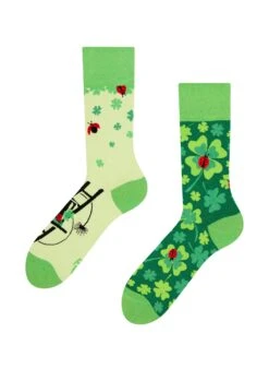 Chaussettes Coccinelles Et Trèfles à 4 Feuilles