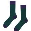 Chaussettes Bambou Jacquard Bleues Et Vertes -Le Bar à Chaussettes D U SC RS C B 1217