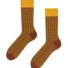 Chaussettes Bambou Jacquard Jaunes Moutarde -Le Bar à Chaussettes D U SC RS C B 1990